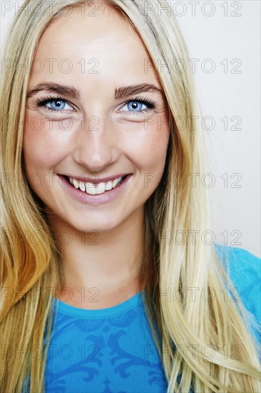 Caucasian woman smiling