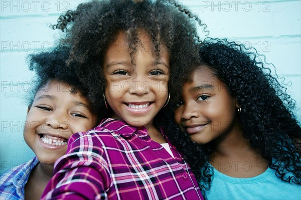 Portrait of smiling girls