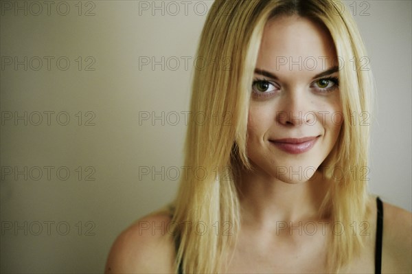 Portrait of confident Caucasian woman