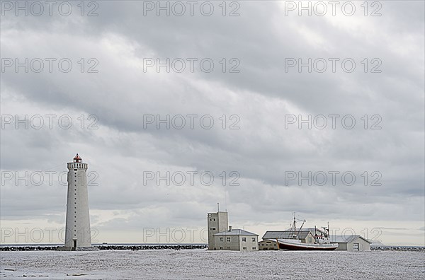 Lighthouse overlooking coastline