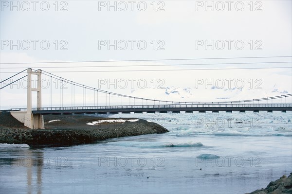 Bridge over arctic river