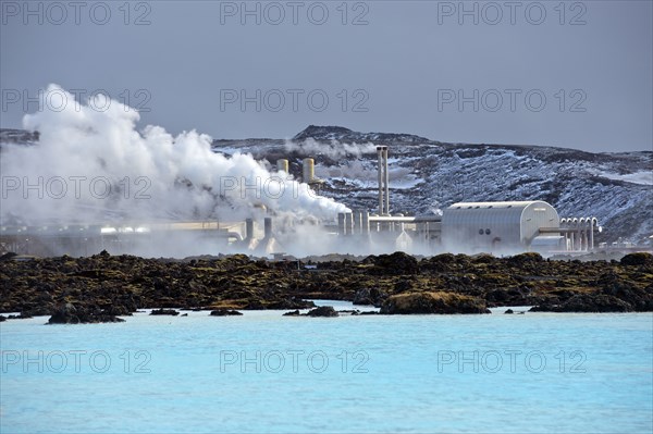 Power plant in arctic landscape