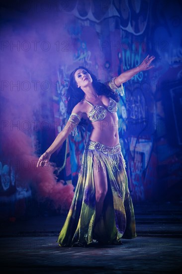 Belly dancer on stage