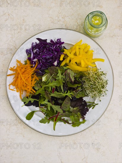 Variety of vegetables on plate