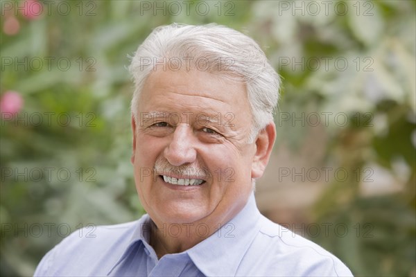 Smiling senior Chilean man