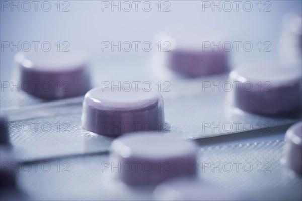 Close up of pills in blister pack