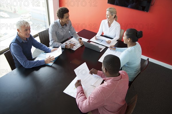 Business people talking in conference room meeting