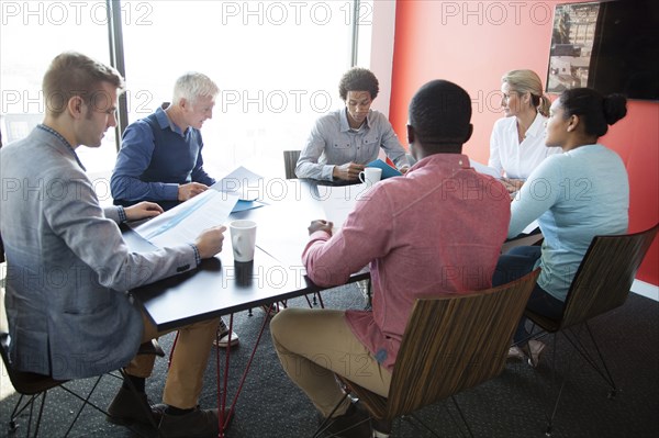 Business people talking in conference room meeting