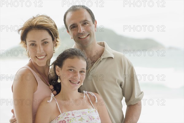 Close up of family smiling