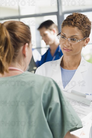 Cape Verde doctor consulting with nurse