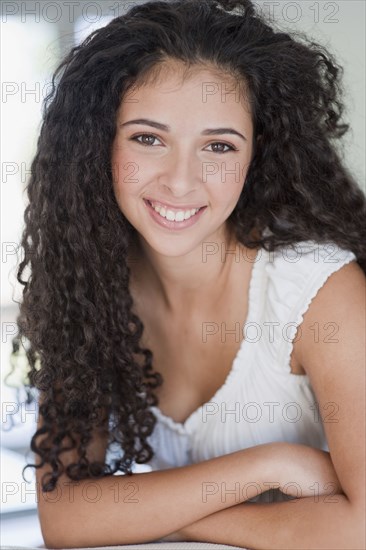 Israeli teenager smiling