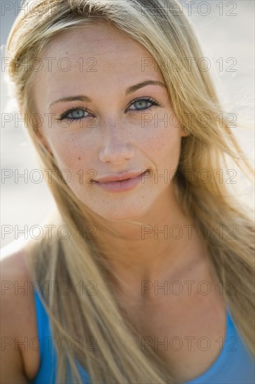 Smiling Caucasian woman