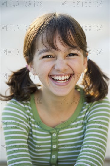 Grinning Caucasian girl