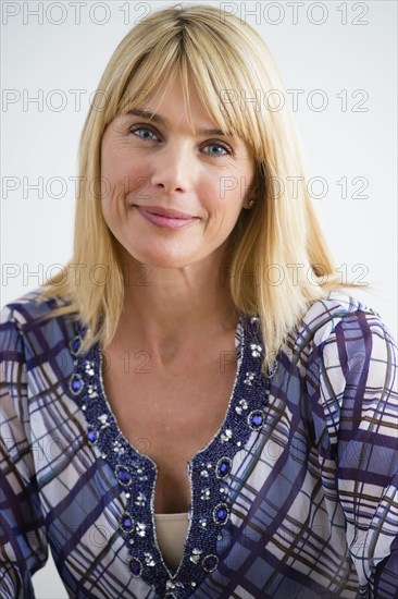 Smiling Caucasian woman