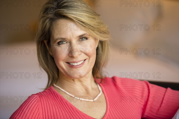 Caucasian woman smiling