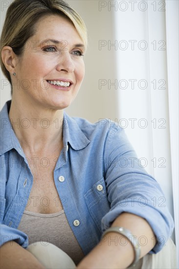 Caucasian woman smiling