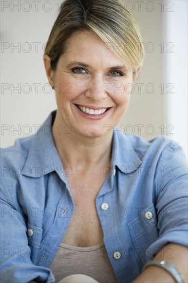 Caucasian woman smiling