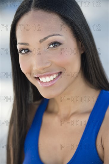 Hispanic woman smiling