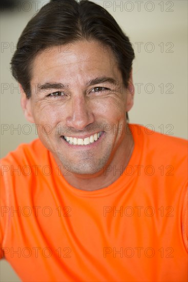 Caucasian man smiling