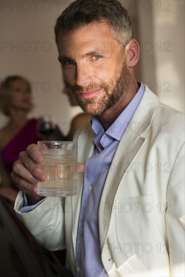 Caucasian man smiling