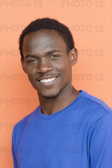 Black man smiling