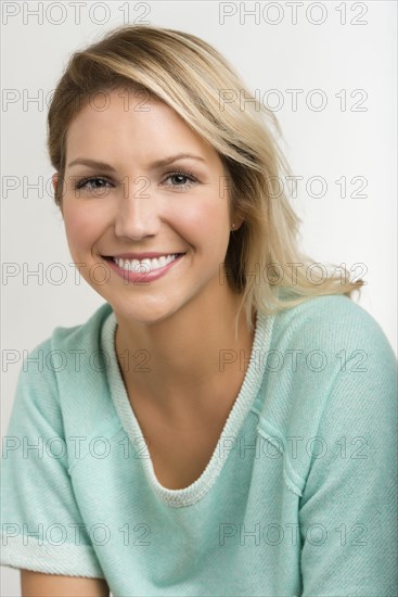 Close up of Caucasian woman smiling