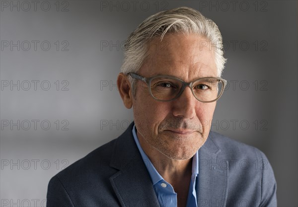 Caucasian businessman smiling