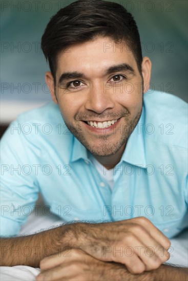 Hispanic man smiling