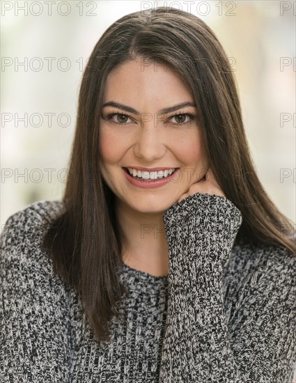 Hispanic woman smiling