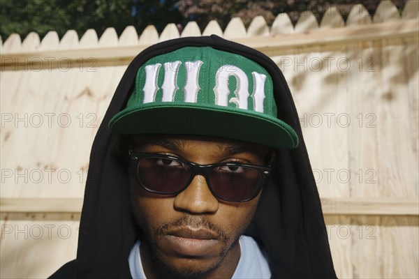 African American man in sunglasses