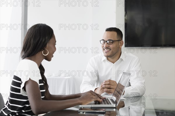 Business people talking in conference room