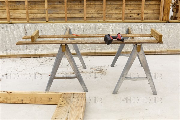 Drill at construction site