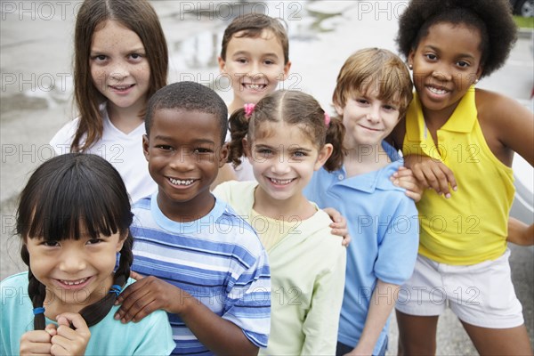 Group of multi-ethnic children