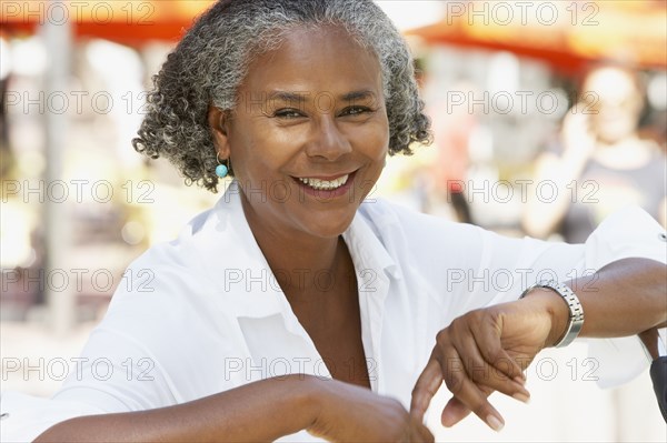 Portrait of African woman smiling