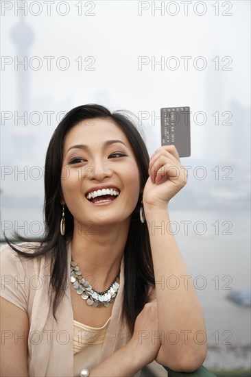 Woman with credit card