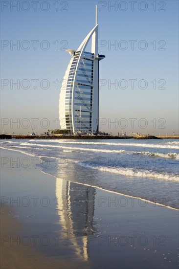 Burj Al Arab Hotel on beach