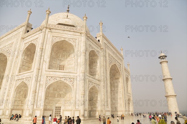 Ornate Shah Jahan mosque and tower