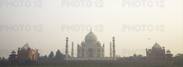 Taj Majal against cloudy sky