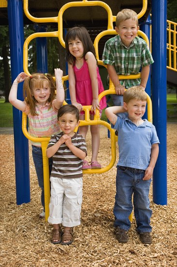 Children playing in playground