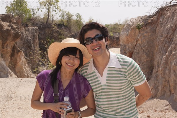 Chinese couple smiling