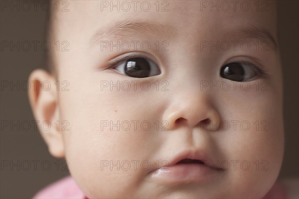 Curious Chinese baby girl