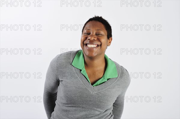 African woman smiling