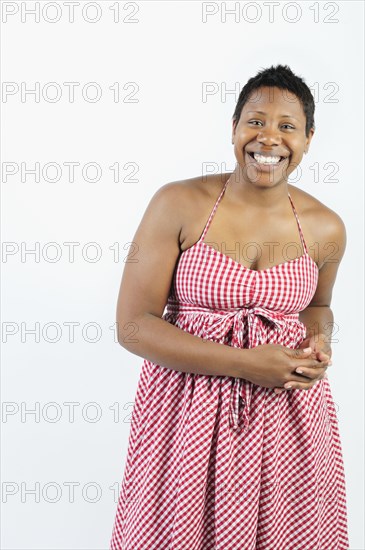 African woman smiling