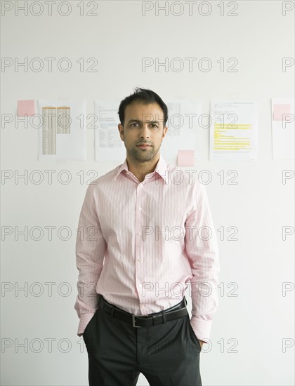 Businessman standing in office