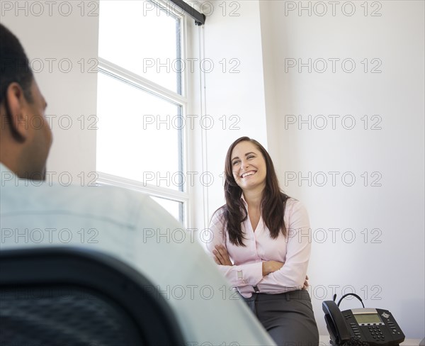 Business people talking in office