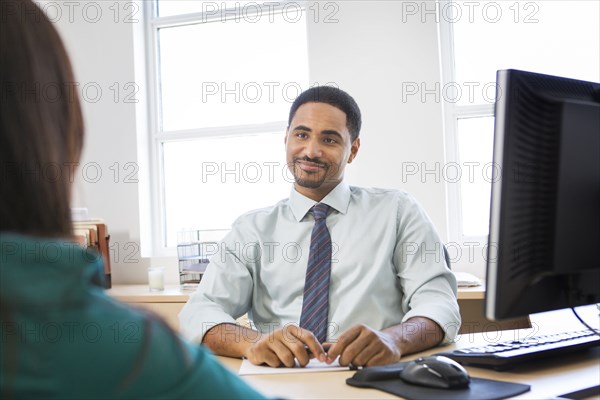 Business people talking in office