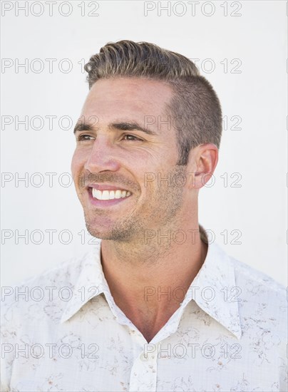 Caucasian man smiling