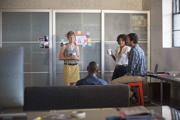 Business people talking in office