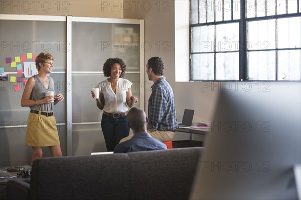 Business people talking in office