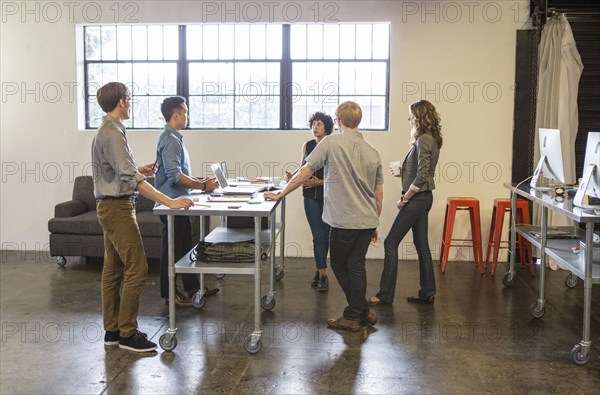 Business people talking in office